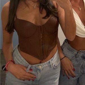 Brown Corset Top